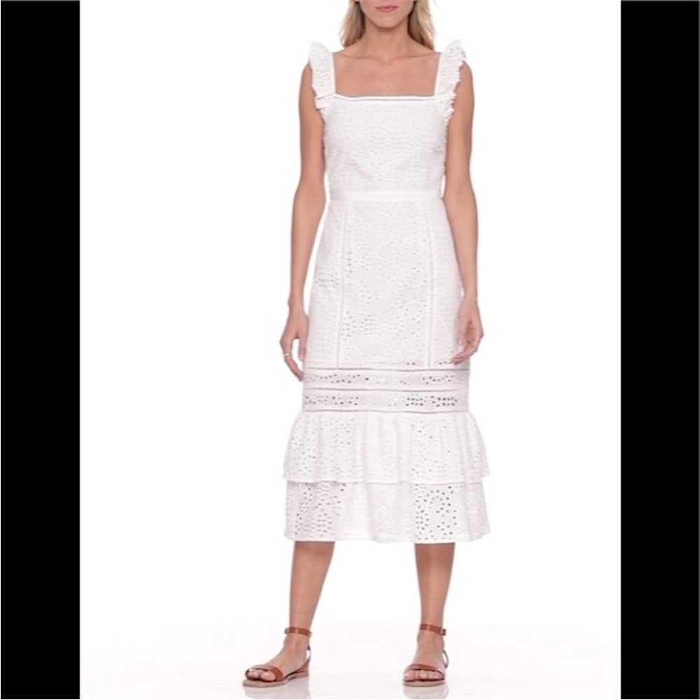 Banana Republic White Eyelet Dress
